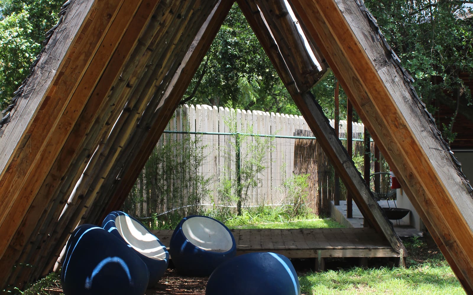Teepees in Linbro Park, building photograph 3 of 6.